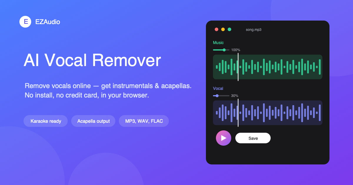 AI Vocal Remover: How to Remove Vocals from Songs Online